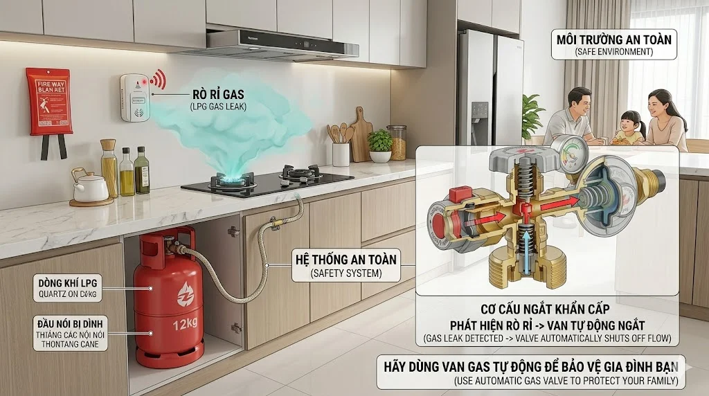 Ứng dụng thực tế của van bình gas