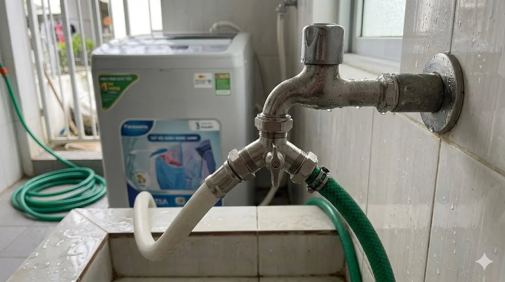 Lắp đặt van chia nước đúng cách