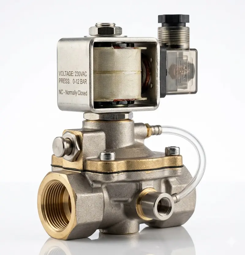 Chi tiết cấu tạo van điện từ