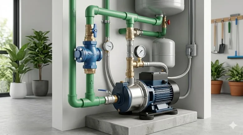 Ảnh lắp đặt thực tế trong hệ thống nước