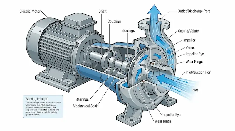 Thông số kỹ thuật máy bơm nước