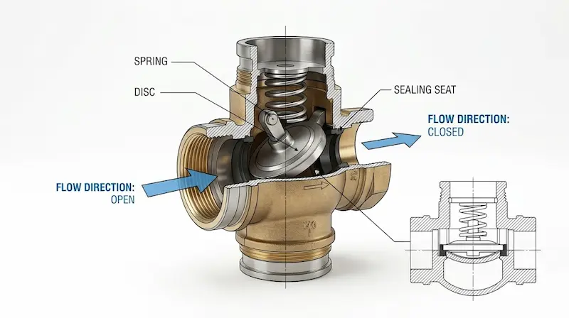 Thông số kỹ thuật quan trọng của van nước 1 chiều