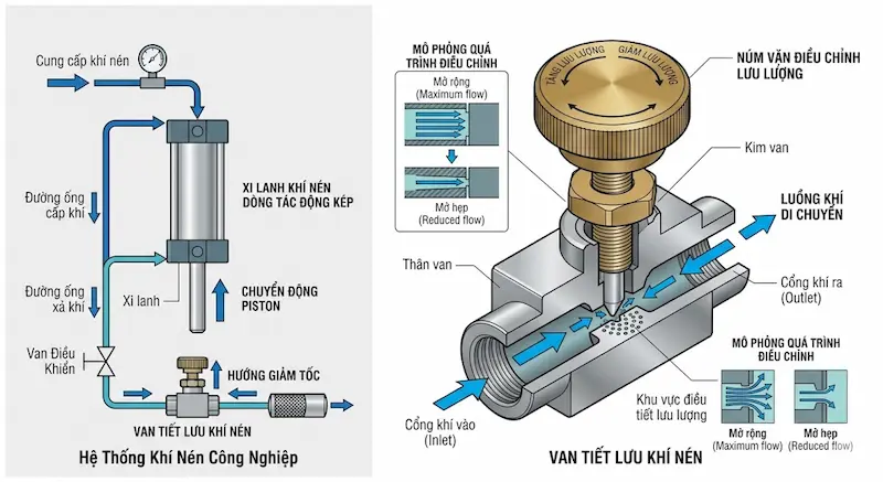 Nguyên lý hoạt động của van tiết lưu