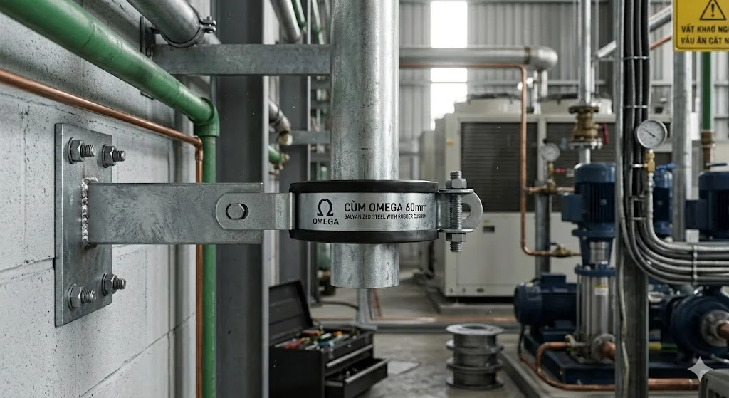 Hướng dẫn quy trình lắp đặt cùm ống omega