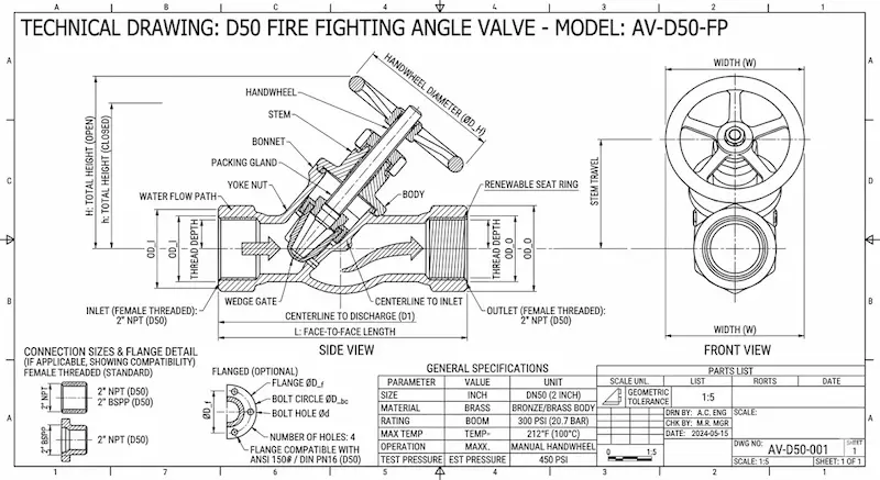 Yếu tố quyết định giá van góc chữa cháy