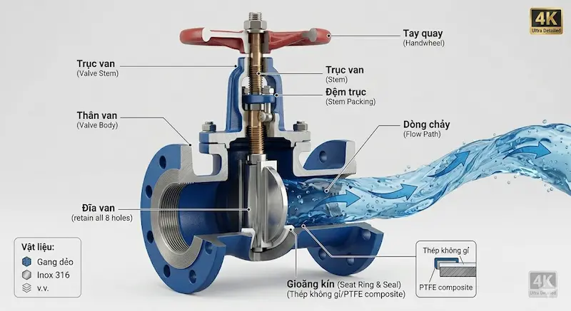 Thông số kỹ thuật quan trọng của van