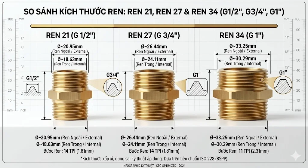Nguyên lí hoạt động của khoá ren