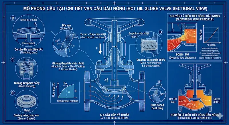 Thông số kỹ thuật quan trọng của van cầu