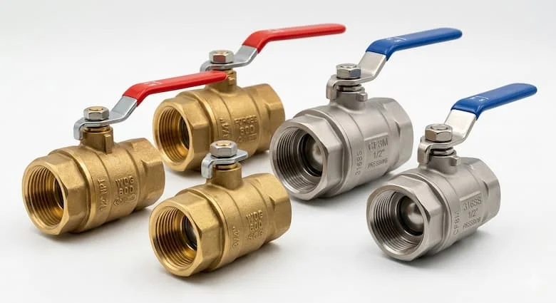 Ảnh sản phẩm độ phân giải cao của van khóa nước ren trong dùng trong hệ thống đường ống dân dụng và công nghiệp