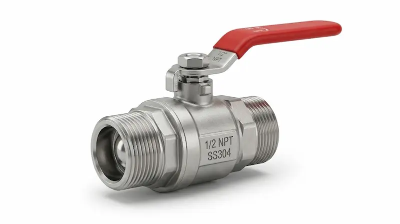 Giới thiệu chi tiết cấu tạo 1/2 NPT Ball Valve