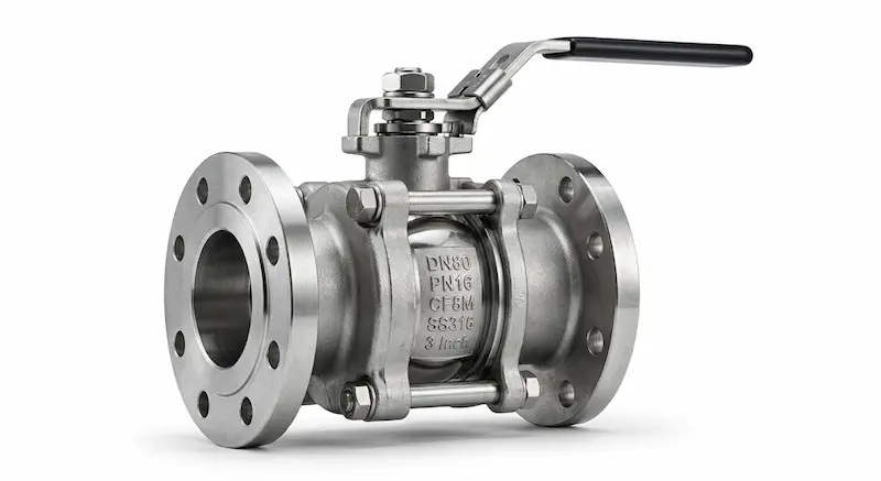 Giới thiệu chi tiết cấu tạo van bi dn80