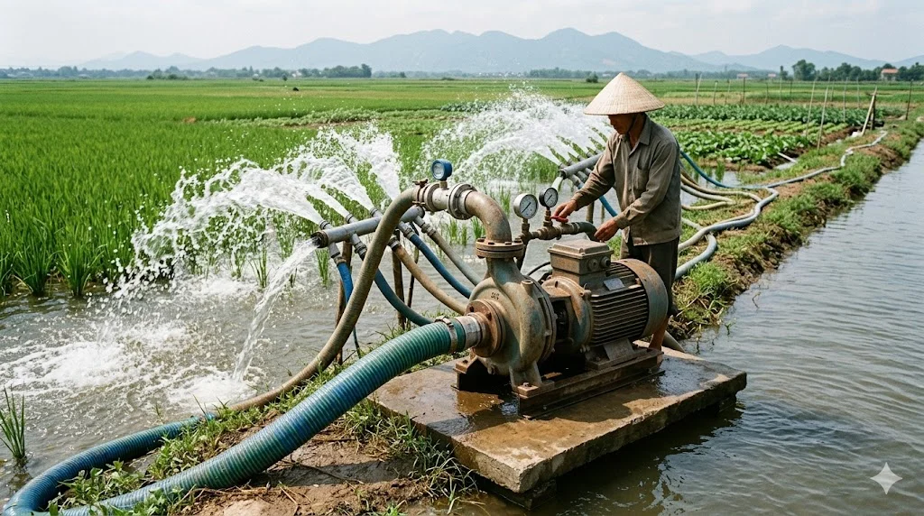 Ứng dụng sử dụng máy bơm trong nông nghiệp