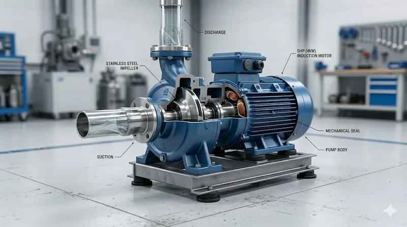 Giới thiệu chi tiết cấu tạo của bơm nước