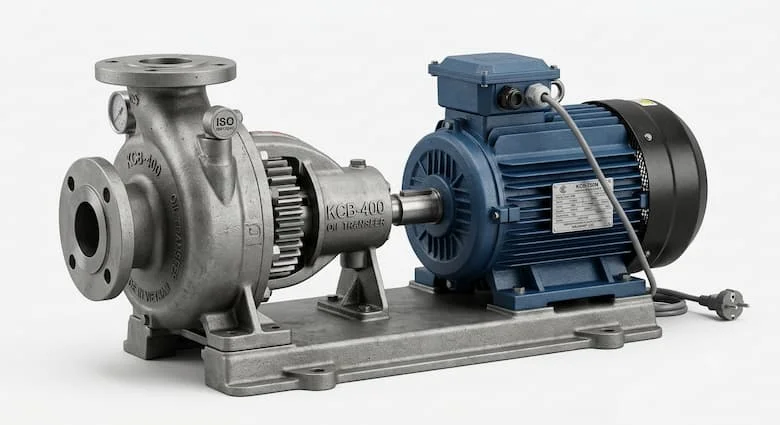 Máy bơm bánh răng KCB siêu thực tế dùng cho các ứng dụng chuyển dầu công nghiệp, thân bơm bằng gang, động cơ điện kết hợp với bơm bánh răng