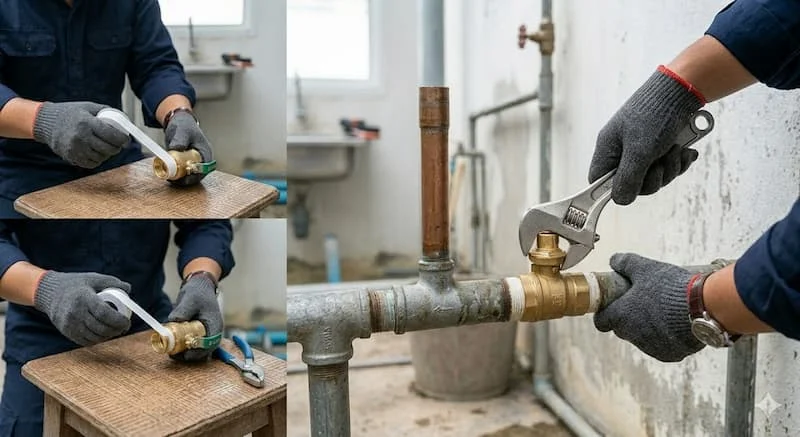 Giới thiệu chi tiết cách lắp đặt van nước đúng cách