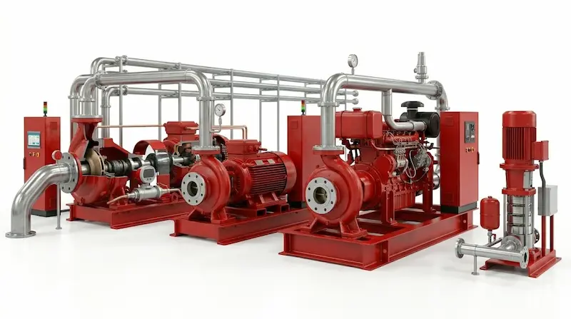 Các loại máy bơm nước cứu hỏa phổ biến