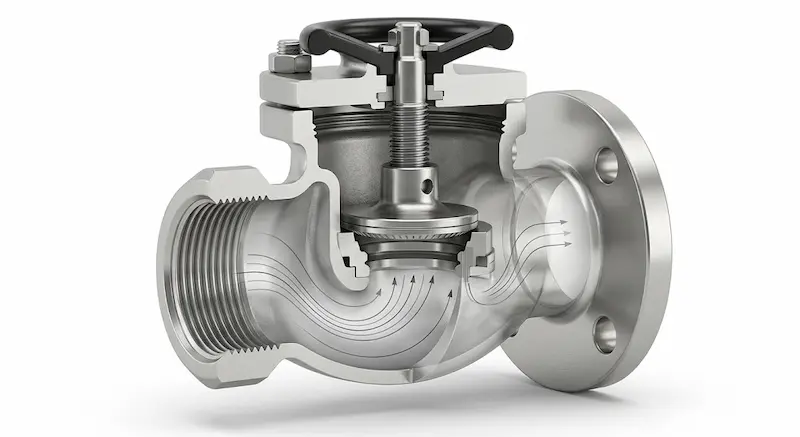 Nguyên lý hoạt động của van cầu n25