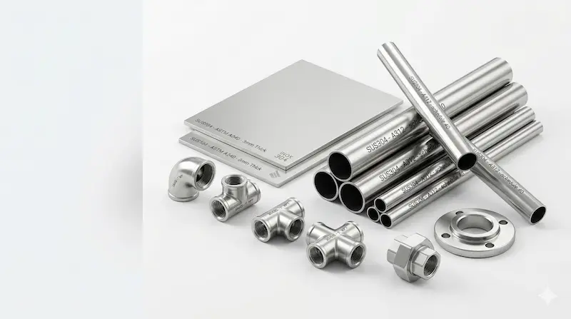 Giới thiệu chi tiết các loại inox 304 phổ biến