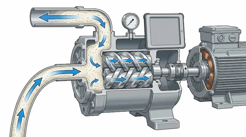 Nguyên lý hoạt dộng của máy bơm màng bột
