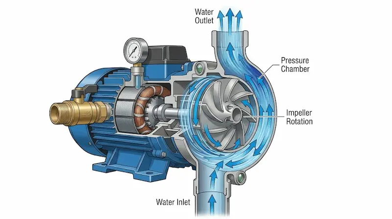 Nguyên lý hoạt động của máy bơm