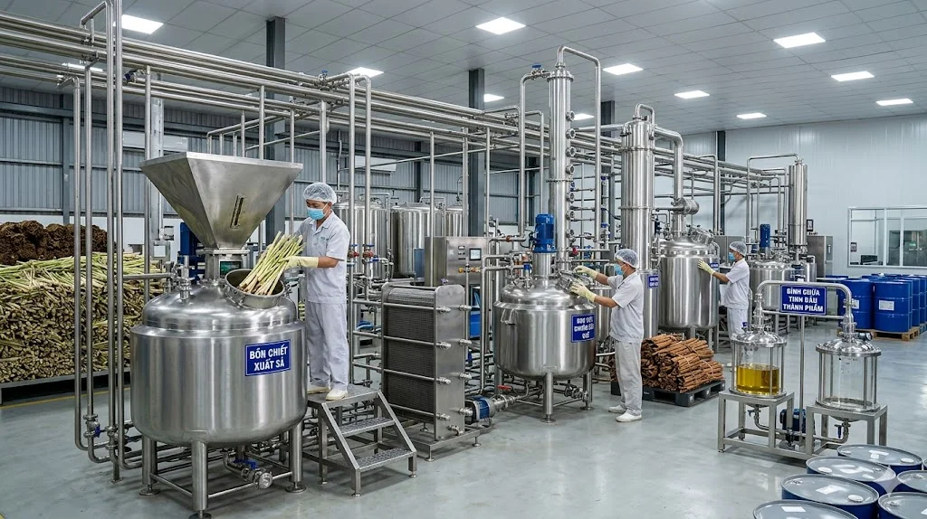Hướng dẫn vạn hành máy triết tinh dầu