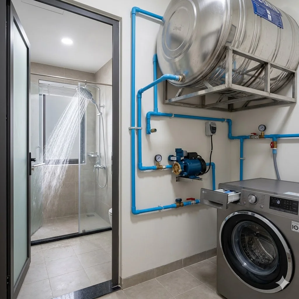 Hướng dẫn lựa chọn và lắp đặt máy tăng áp