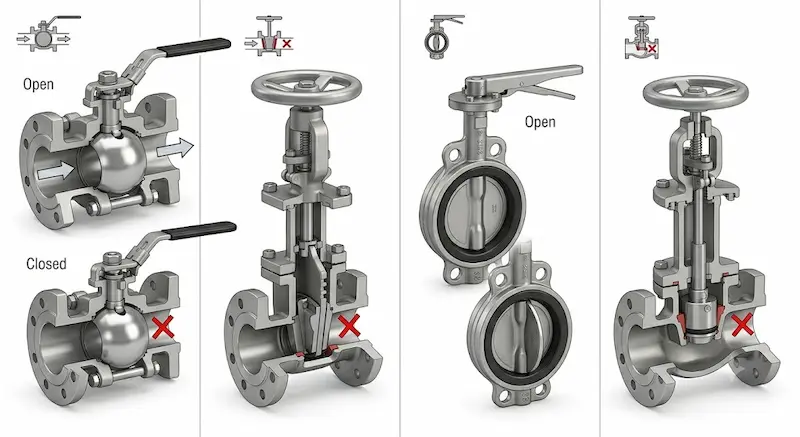 Cấu tạo và nguyên lý hoạt động của van đóng ngắt