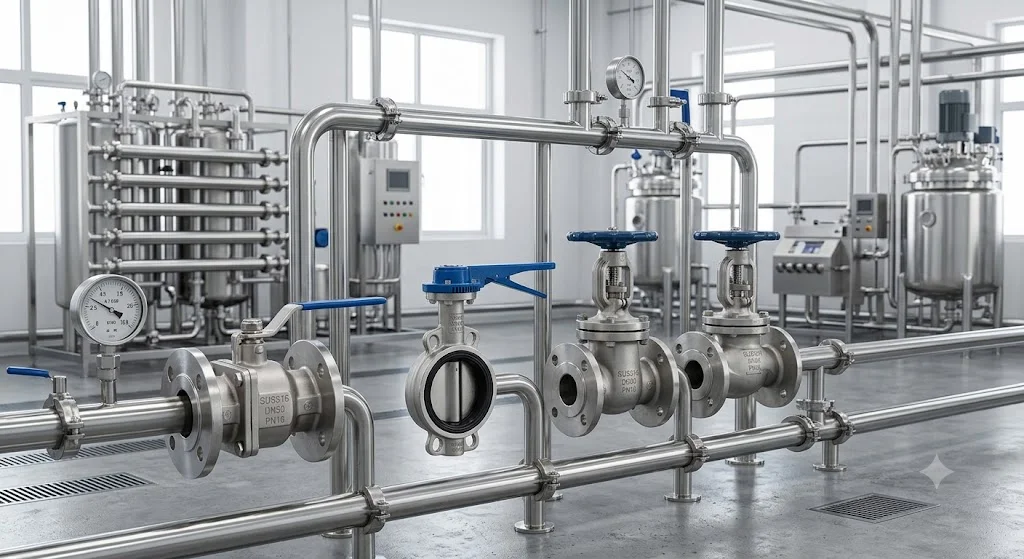 Ứng ụng thực tế của van inox trong công nghiệp