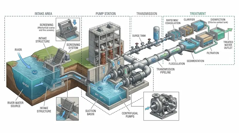Nguyên lý hoạt động của máy bơm