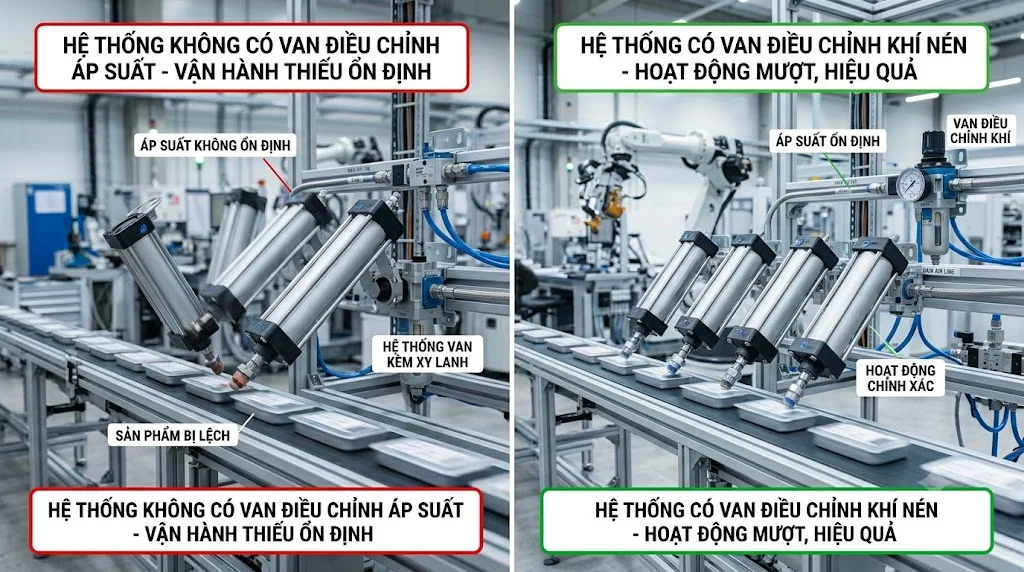 Sai lầm thường gặp khi sử dụng van khí nén