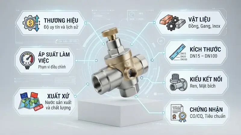 Những yếu tố ảnh hưởng đến đến bản giá của van giảm áp