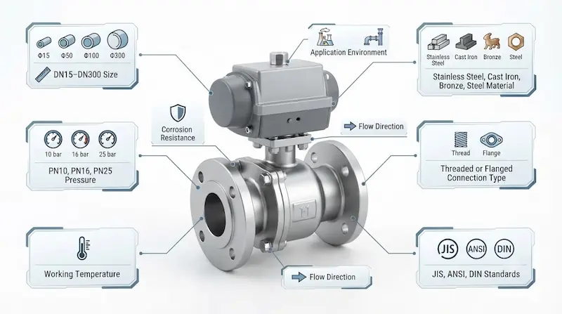 Thông số kỹ thuật quan trọng của valve inox