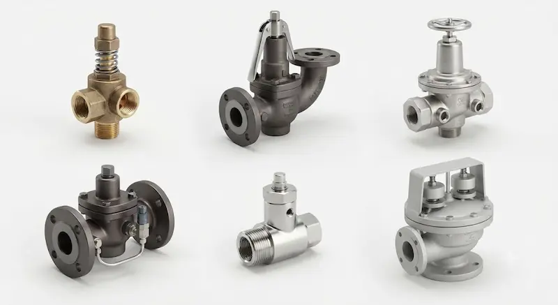 Giới thiệu chi tiết các loại van áp suất phổ biến