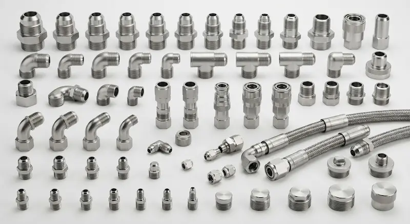 Giới thiệu chi tiết cấu tạo của các đầu nối ống mềm inox