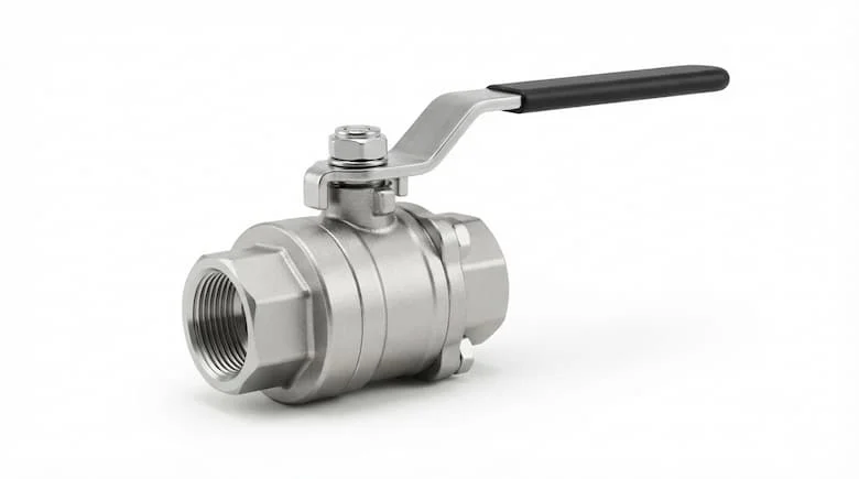 ảnh sản phẩm chân thực của một van công nghiệp 1 inch (DN25) được trưng bày trên nền trắng sạch.