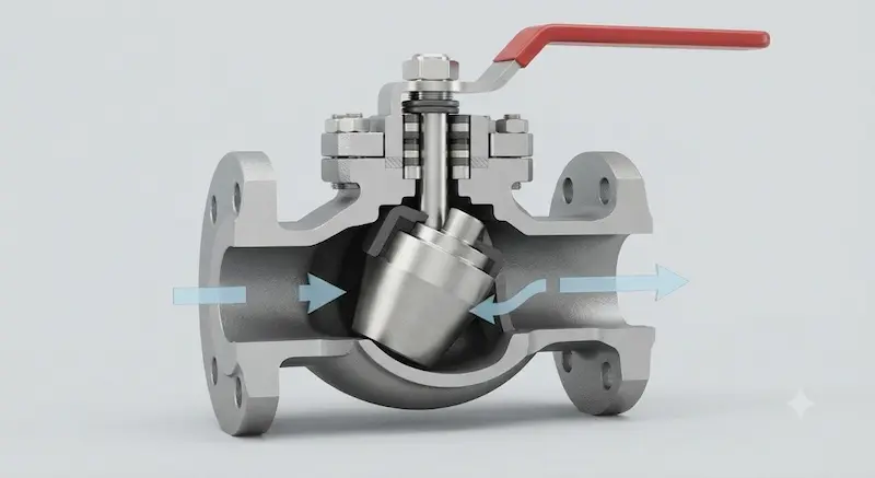 Nguyên lý hoạt động bên trong của Plug Valve