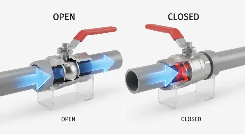 Nguyên lý hoạt động của van khóa nước