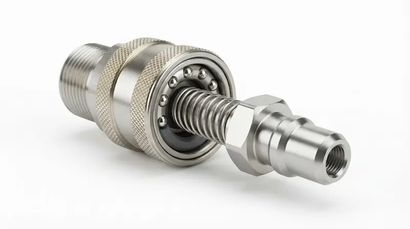 Giới thiệu chi tiết cấu tạo của khớp nối nhanh khí nén