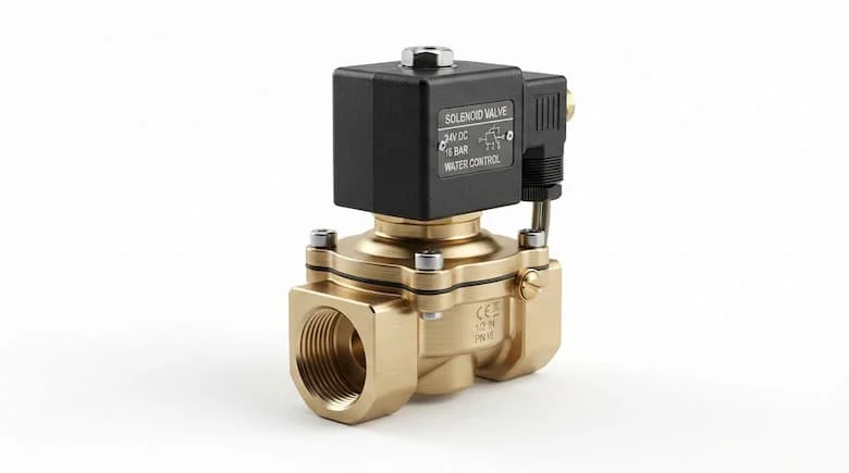 ảnh sản phẩm độ phân giải cao của van điện từ nước 24V dùng cho hệ thống điều khiển nước tự động