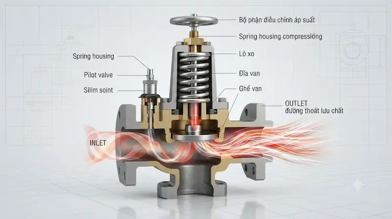 Nguyên lý hoạt động của Relief Valve