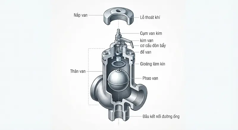 Nguyên lý hoạt động của van xả