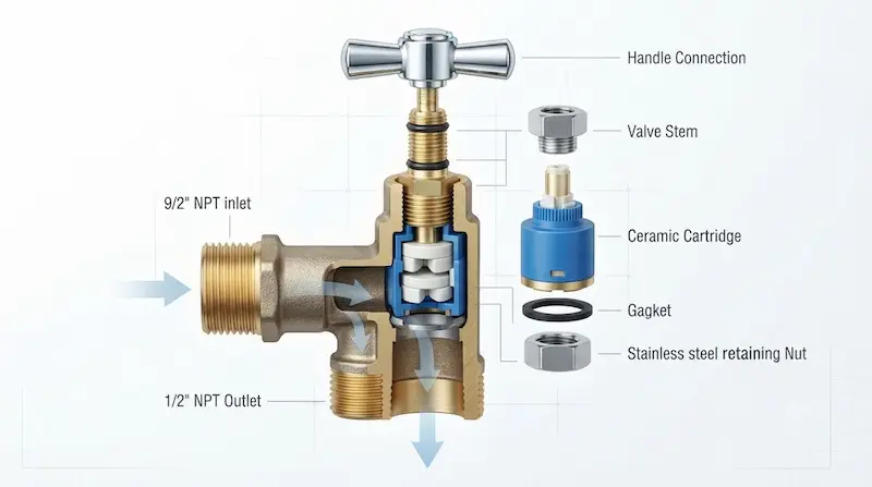 Cấu tạo và nguyên lý hoạt động của 1 2 angle valve