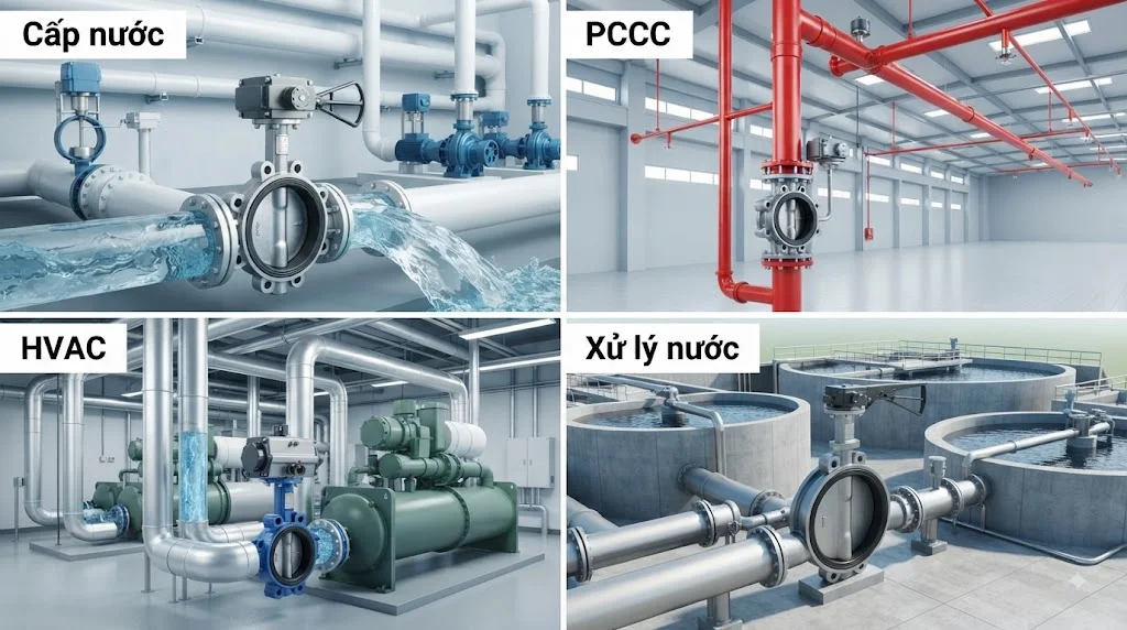 Hướng dẫn lựa chọn van bướm phù hợp nhu cầu sử dụng