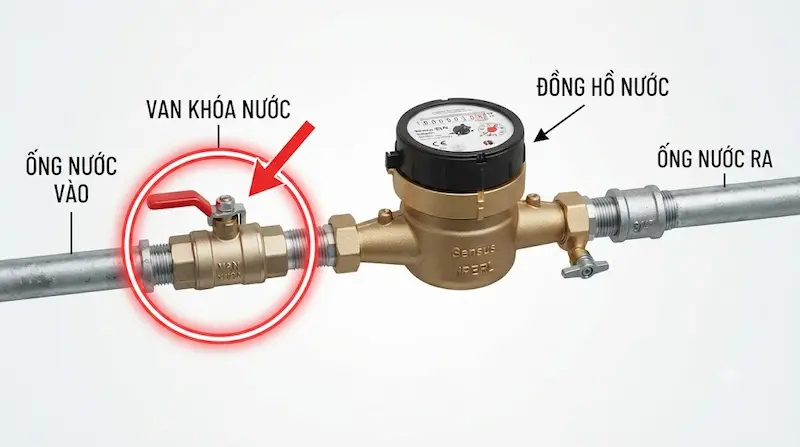 Giới thiệu chi tiết về cách đóng mở van đồng hồ nước trong công nghiệp