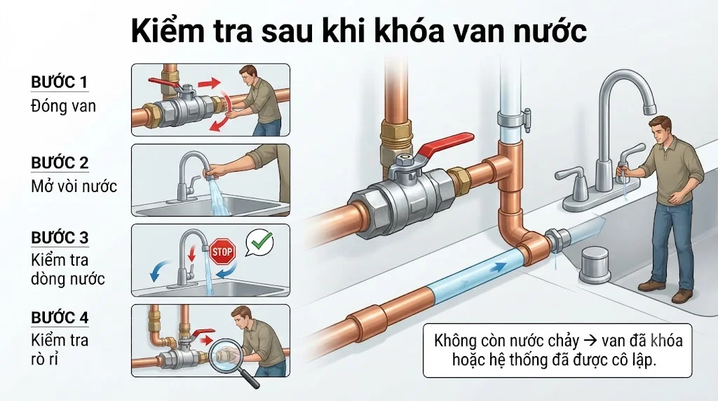 Ứng dụng thực tế của khóa van nước trong công nghiệp