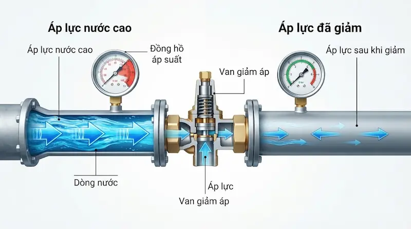 Phương pháp làm giảm áp lực của nước