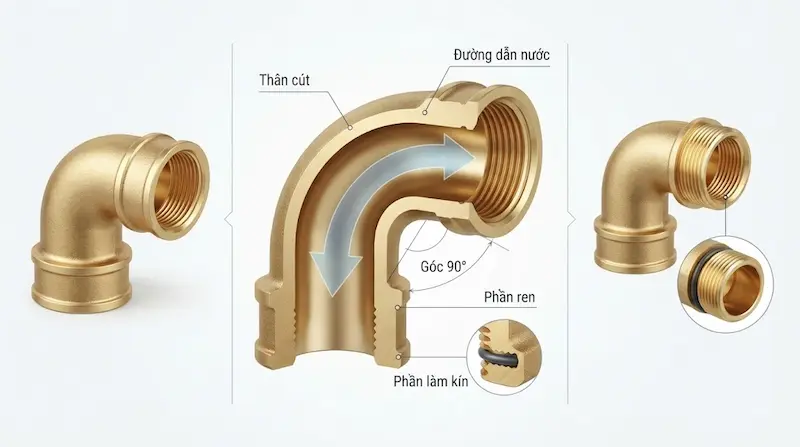 Nguyên lý hoạt động và cấu tạo bên trong của phụ kiện đường ống nước