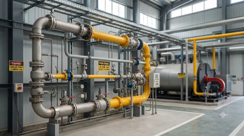 Giới thiệu chi tiết về đường ống dẫn gas trong công nghiệp