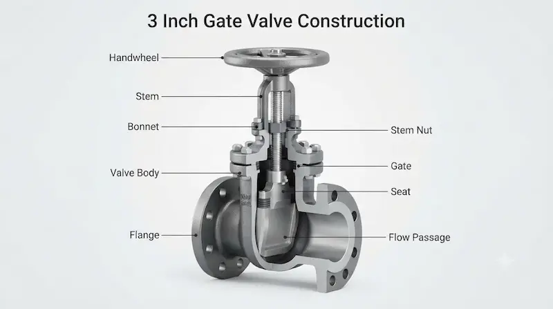 Cấu tạo bên trong và các thông số kĩ thuật của van cổng