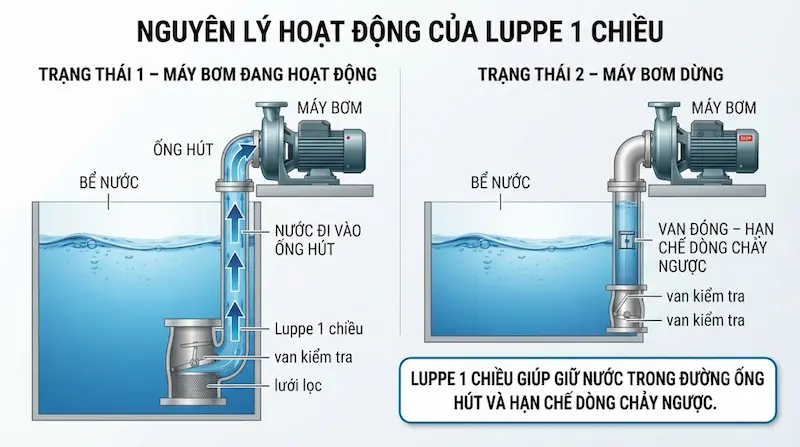 Nguyên lý hoạt động và cấu tạo bên trong của rọ bơm